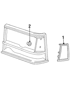 Sidemerkerings lampe, høyre '89-90 dodge caravan