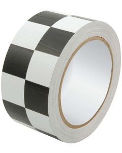 Race tape, svart/hvit ruter