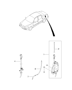 Eletrisk antenne '06-18 nubira