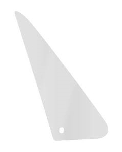 Vent glass, rh clear