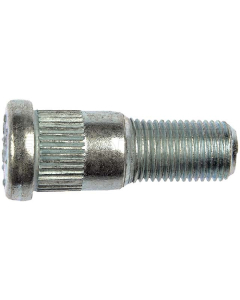 Hjulbolt 1/2" .650" knurl, 1-5/8" lang