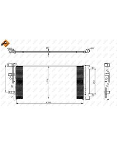 Ac radiator, '06-11 chevrolet captiva