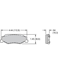 Wilwood bremseklosser bak til corvette c5/6