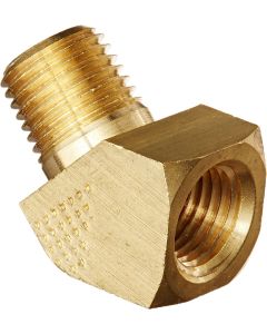 Fitting adapter 1/4" npt hun x 1/4" npt han 45gr messing