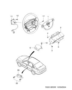 Air bag modul, nubira