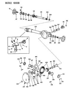 Pinion spennhylse '84-12 mopar