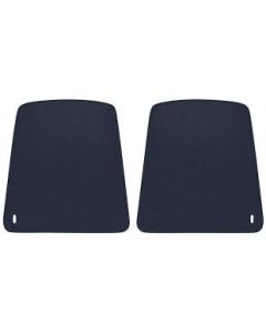 Bucket seat back panel set, black 67-70